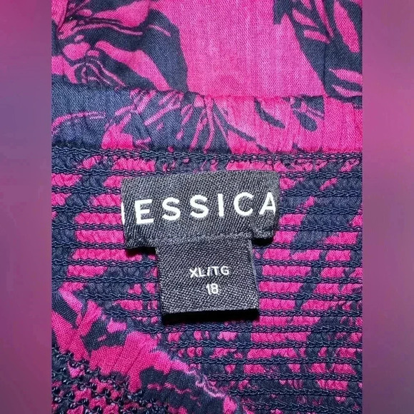 Jessica maxi skirt/dress sz 18 summer spring business casual floral Hawaiian - Picture 4 of 7